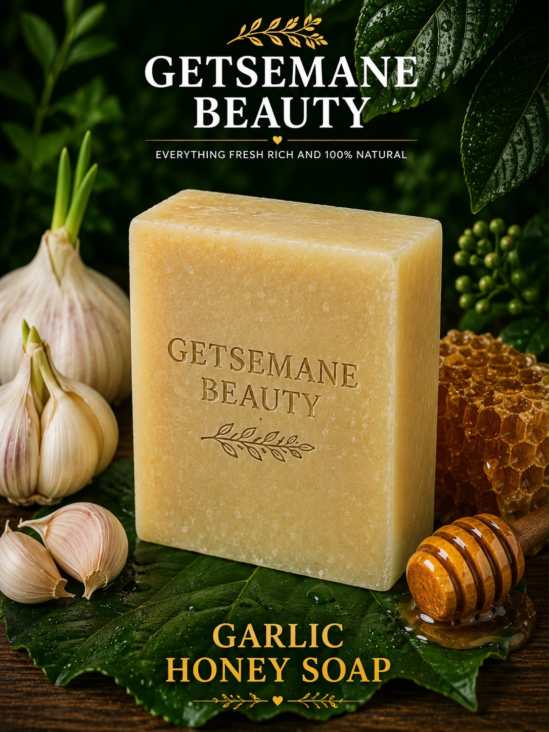 Honey garlic soap
