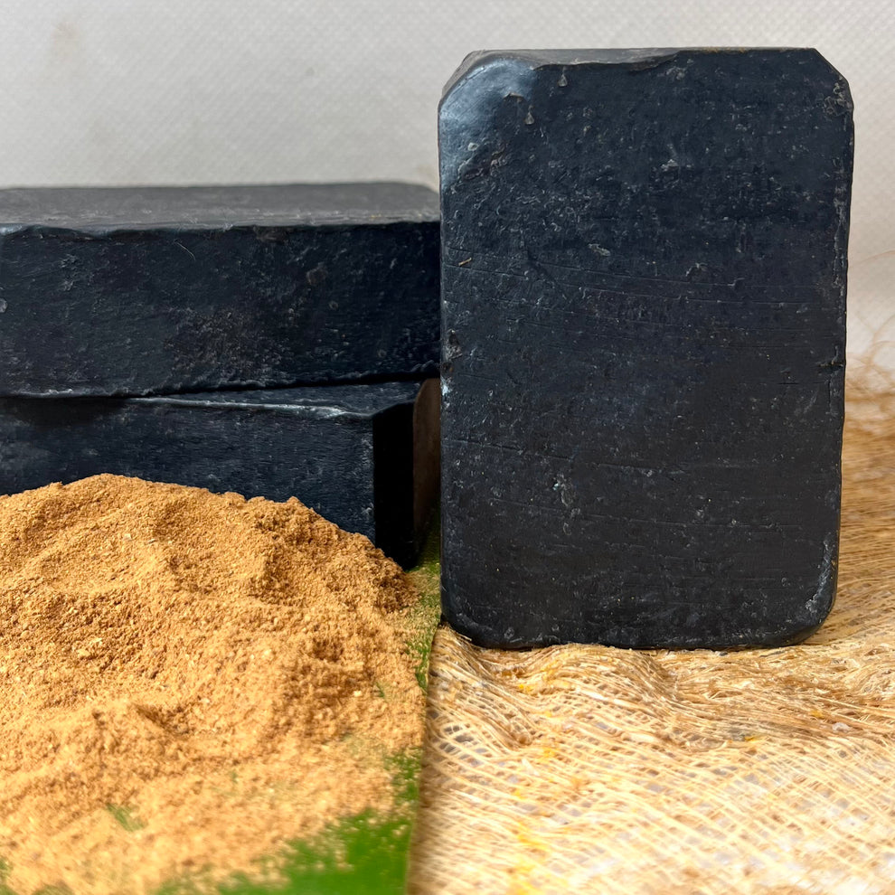 Bamboo charcoal soap neem seed oil