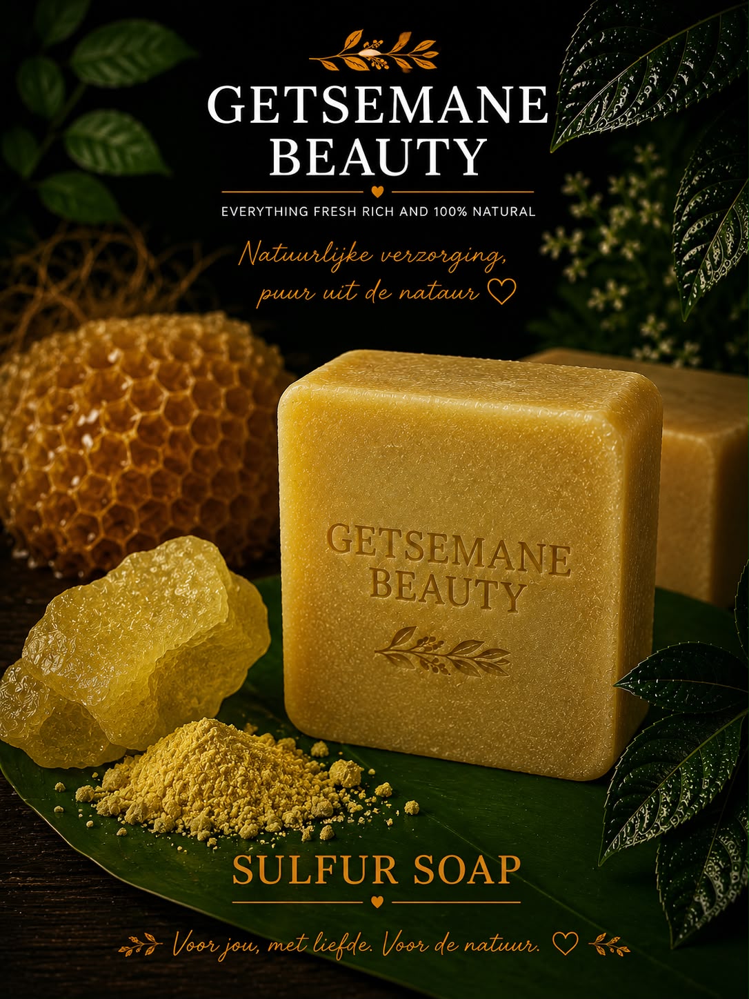 Sulfur honey soap