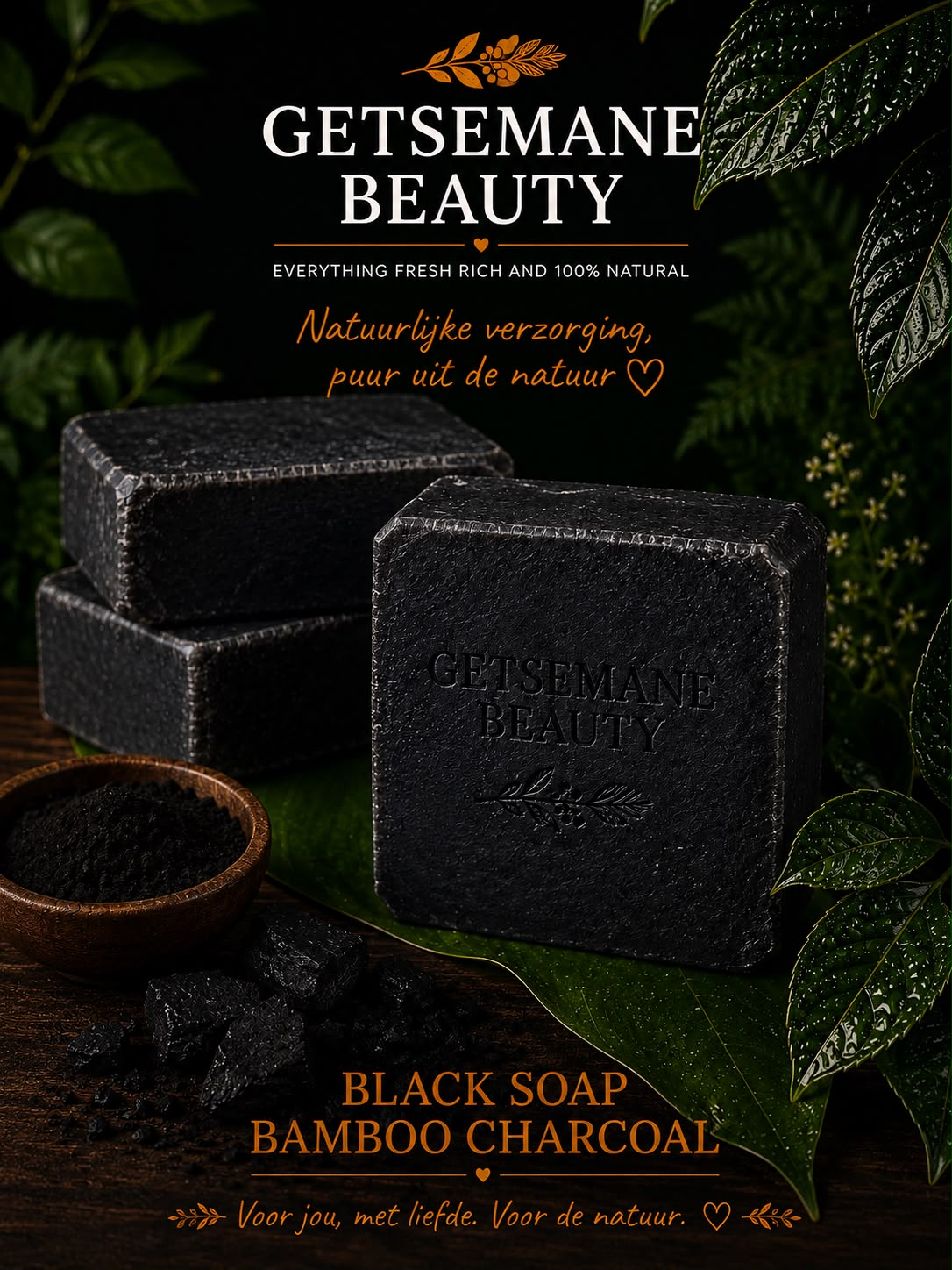 Natural black soap